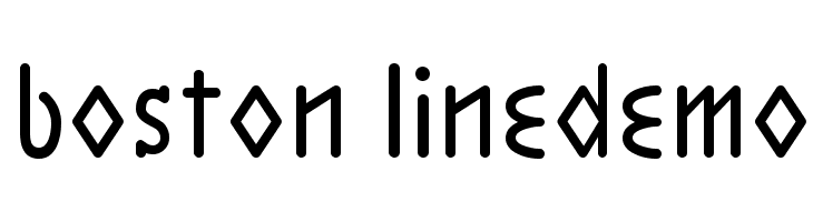 Boston LineDemo Font
