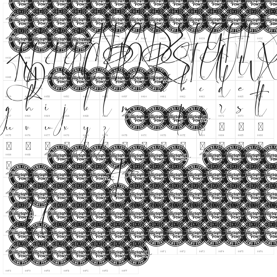 Boston Night Demo Character Map
