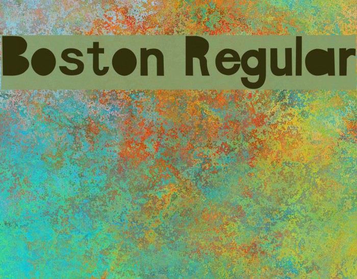 Boston Regular फ़ॉन्ट examples