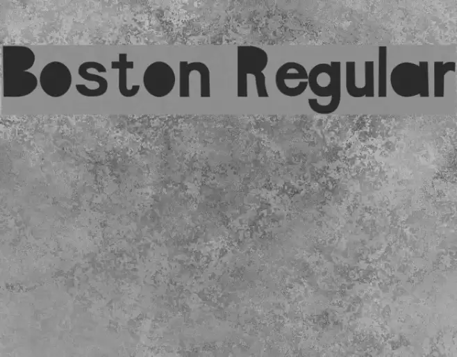 Boston Regular Font examples