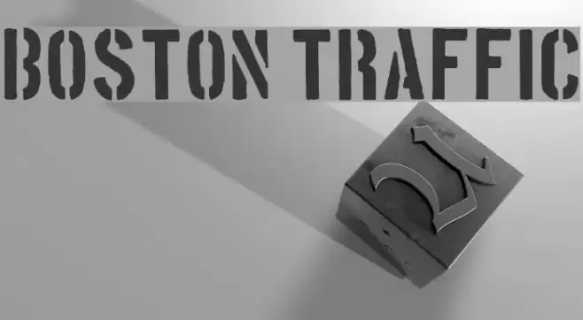 Boston Traffic Font examples