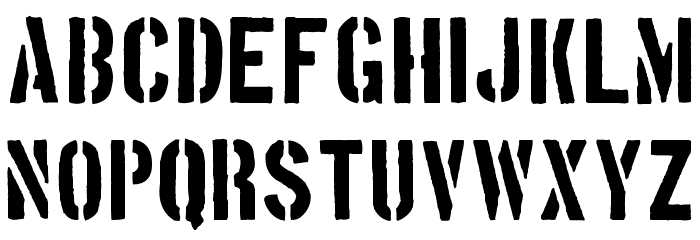 Boston Traffic Font LOWERCASE