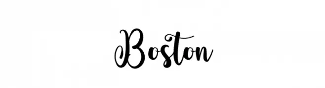 Boston  フリーフォントのダウンロード
