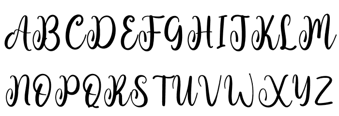 Boston Font UPPERCASE