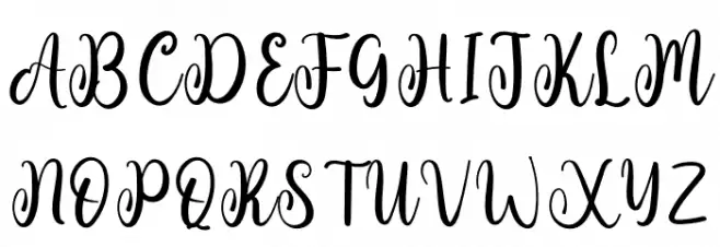 Boston フォント 大文字