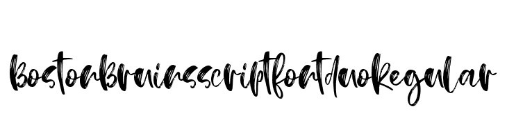 BostonBruins script font duo Regular  font caratteri gratis