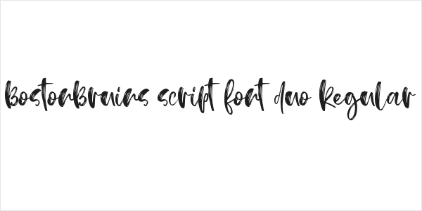 BostonBruins script font duo Regular Logo