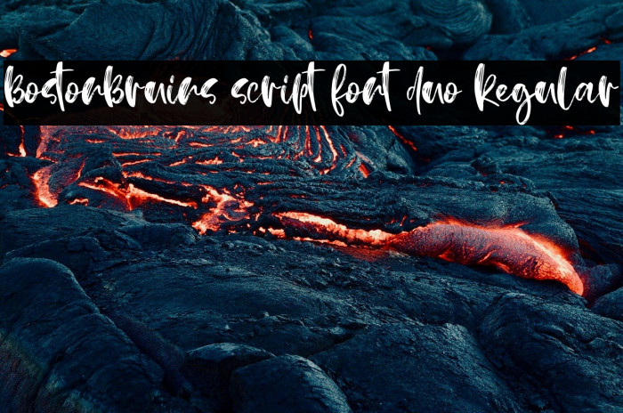 BostonBruins script font duo Regular Example 2
