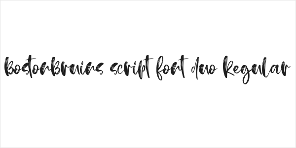 BostonBruins script font duo Regular Logo