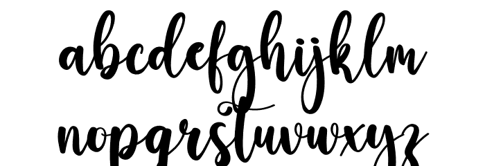 Boston Font LOWERCASE
