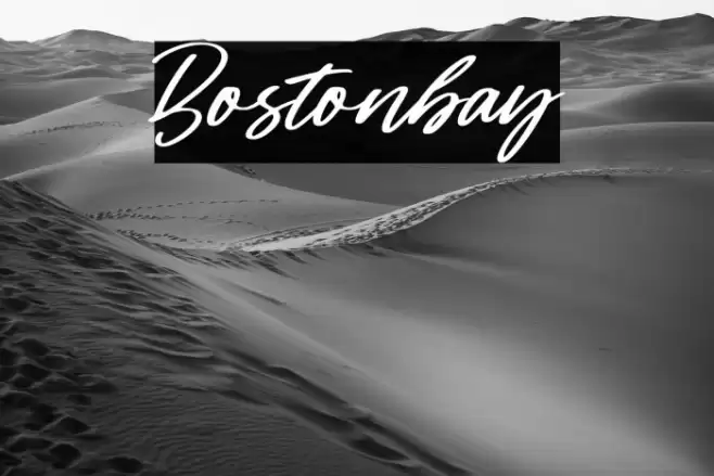 Bostonbay Font examples