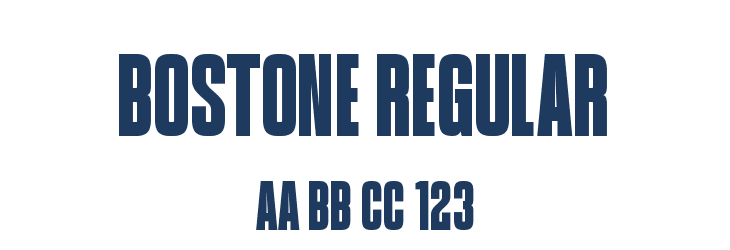Bostone Regular Font Preview