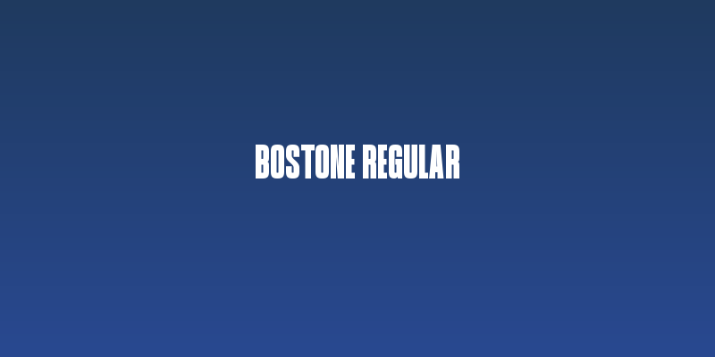 Bostone Regular Social Header