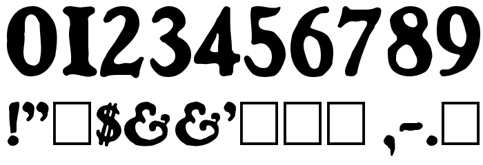 Bostonia Regular Font OTHER CHARS