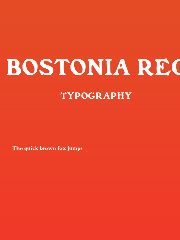 Bostonia Regular Poster