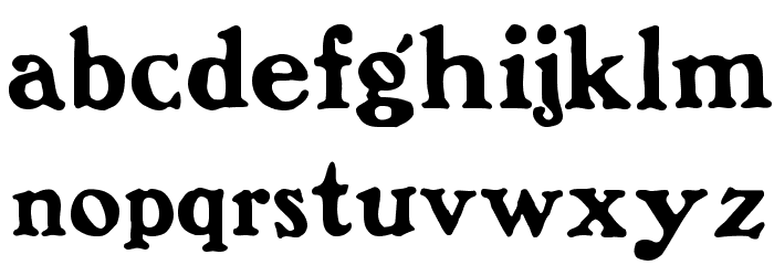 Bostonia Regular Font LOWERCASE