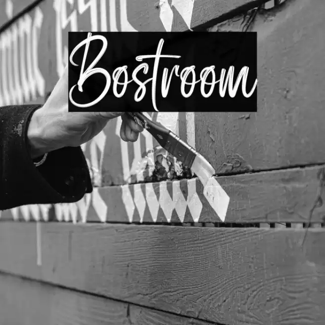 Bostroom Font examples