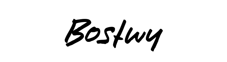 Bostwy  Frei Schriftart Herunterladen