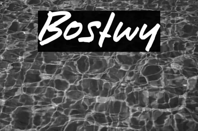 Bostwy Font examples