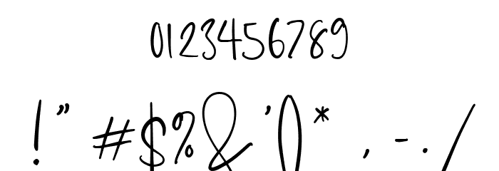 Bostya - Personal Use Regular Font OTHER CHARS