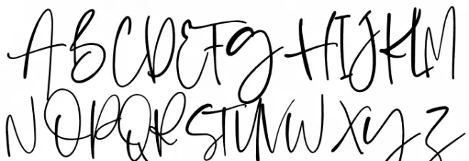 BostyaPersonalUse-Regular Schriftart Groß