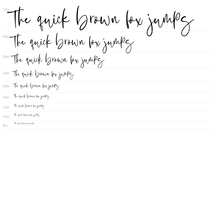 BostyaPersonalUse-Regular Waterfall