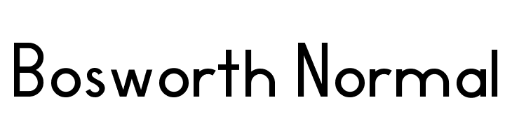 Bosworth Normal  Frei Schriftart Herunterladen