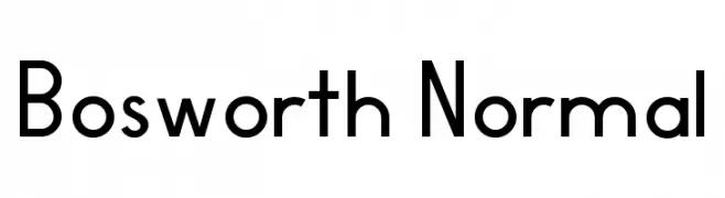 Bosworth Normal  تنزيل الخطوط