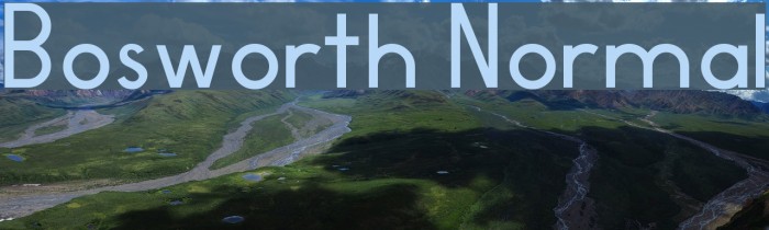 Bosworth Normal Font examples