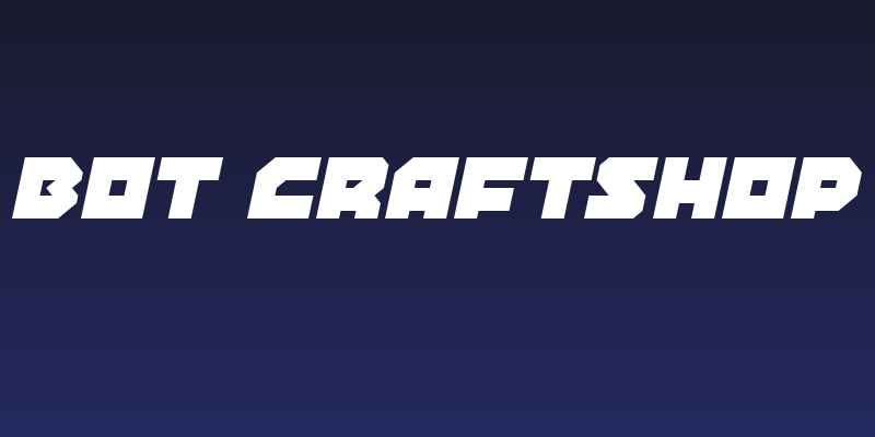 Bot CraftShop Social Header