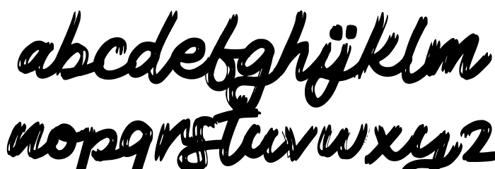 Botade FREE Font LOWERCASE