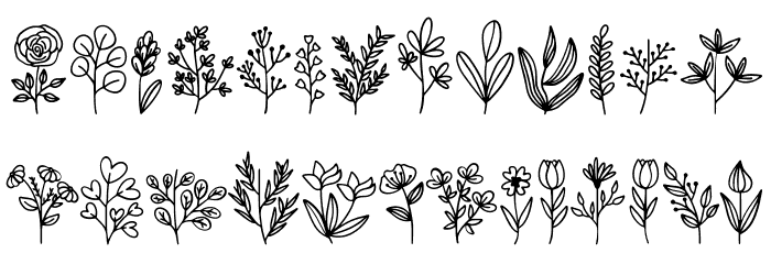 Botani Font LOWERCASE