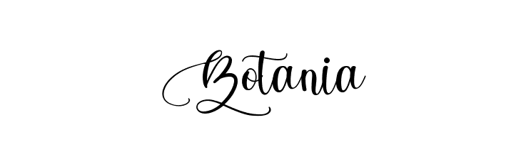 Botani Font LOWERCASE