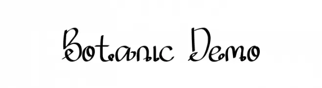 Botanic Demo  Descarca Fonturi Gratis