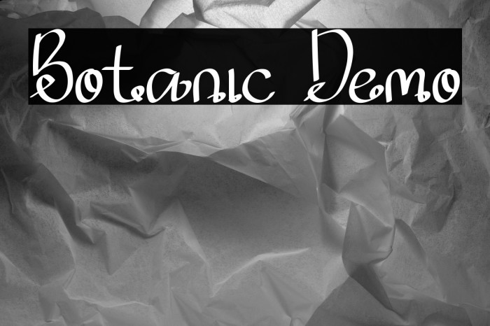 Botanic Demo Example 2