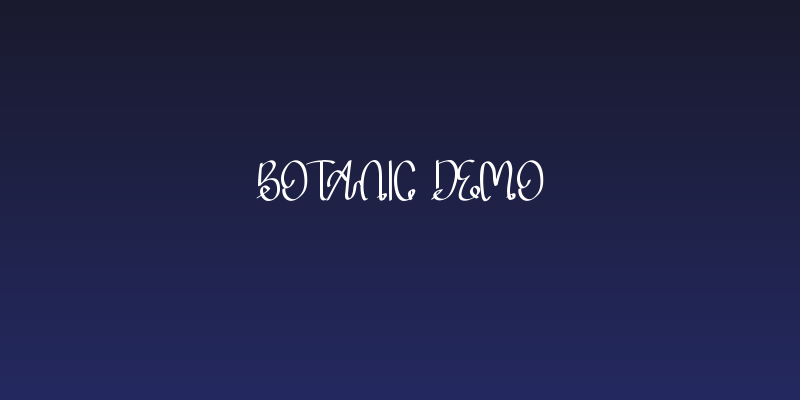 Botanic Demo Social Header