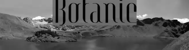 Botanic Font examples