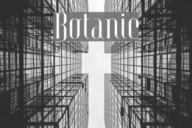 Botanic Font examples