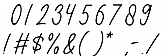 Botanical Font OTHER CHARS