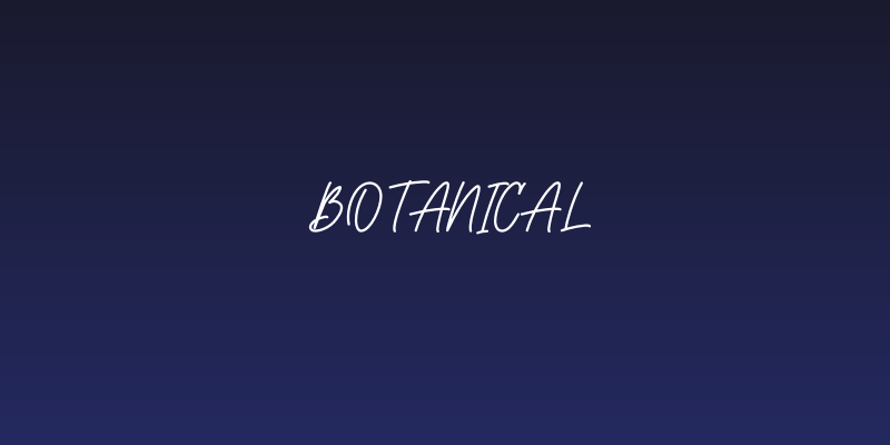Botanical Social Header