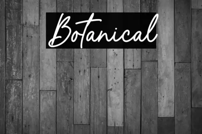 Botanical Font examples