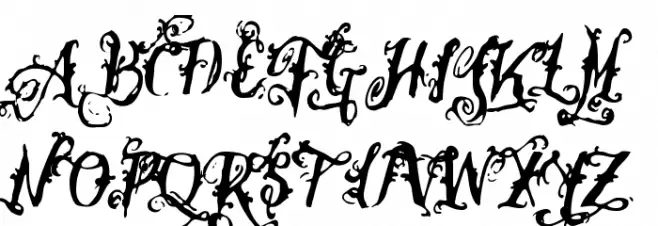 Botanink Schriftart Groß