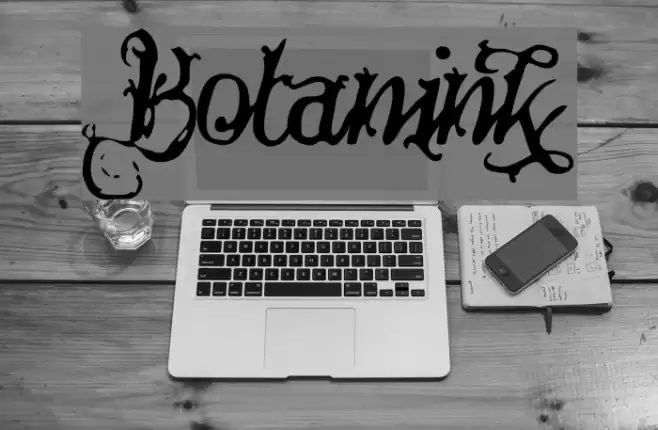 Botanink Font examples