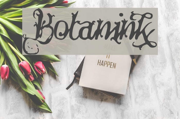 Botanink フォント examples