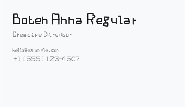Boten Anna Regular Business Card