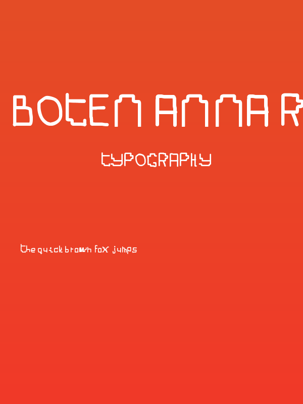 Boten Anna Regular Poster