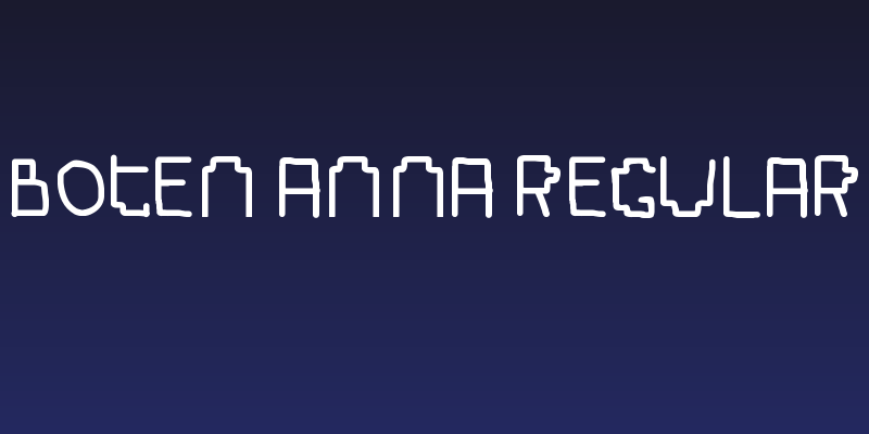 Boten Anna Regular Social Header