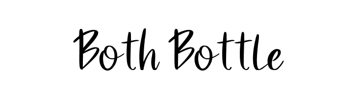 Both Bottle  Frei Schriftart Herunterladen