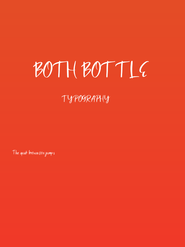 Both Bottle Poster