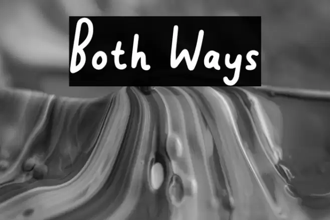 Both Ways 字体 examples